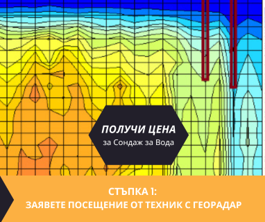 Геофизично проучване на вода с георадари преди изграждане на сондаж за вода в имот за Азманите 5350 с адрес Азманите община Трявна област Габрово, п.к.5350.